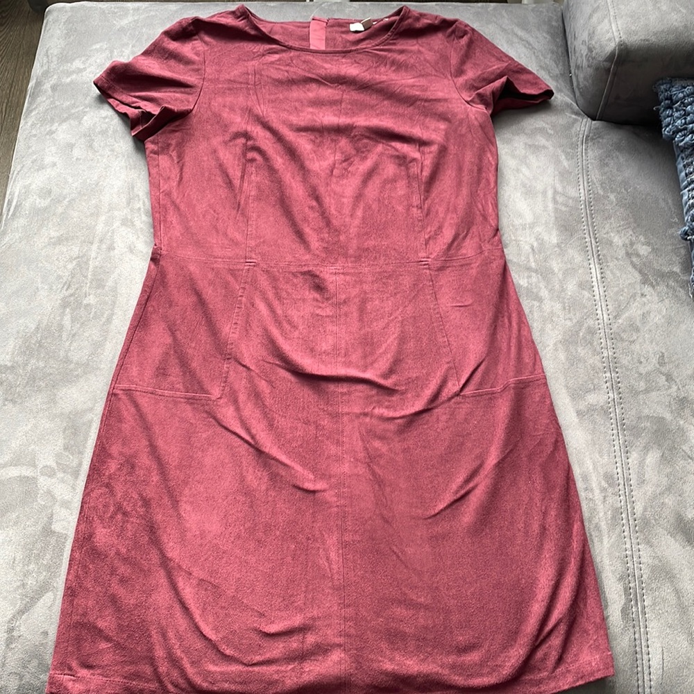 EUC Esprit faux suede sheath dress